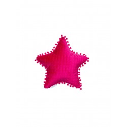ΔΙΑΚΟΣΜΗΤΙΚΟ ΜΑΞΙΛΑΡΑΚΙ ΑΣΤΕΡΙ 34X34 ELWIN FUCHSIA