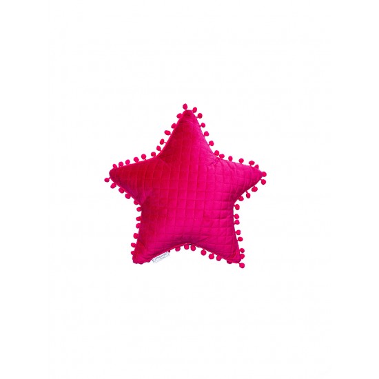 ΔΙΑΚΟΣΜΗΤΙΚΟ ΜΑΞΙΛΑΡΑΚΙ ΑΣΤΕΡΙ 34X34 ELWIN FUCHSIA