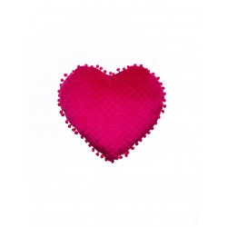 ΔΙΑΚΟΣΜΗΤΙΚΟ ΜΑΞΙΛΑΡΑΚΙ ΚΑΡΔΙΑ 40X38 ELWIN FUCHSIA