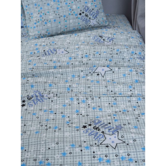 ΠΑΠΛΩΜΑ ΜΟΝΟ LUMINOUS 160X240 CLUSTER BLUE