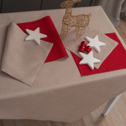 ΤΡΑΠΕΖΟΜΑΝΤΗΛΟ CHRISTMAS COLLECTION 140X180 CD01 BEIGE