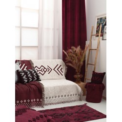 ΔΙΑΚΟΣΜΗΤΙΚΟ ΚΑΛΑΘΙ ΜΕ ΧΕΡΟΥΛΙΑ HOME DECOR 30X40 FABIAN BORDEAUX