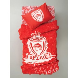 ΚΟΥΒΕΡΤΑ ΒΕΛΟΥΤΕ ΜΟΝΗ OLYMPIACOS B.C. 155X215 VELOUR/3