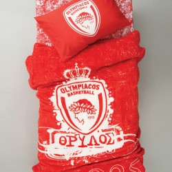 ΚΟΥΒΕΡΤΑ ΒΕΛΟΥΤΕ ΜΟΝΗ OLYMPIACOS B.C. 155X215 VELOUR/3