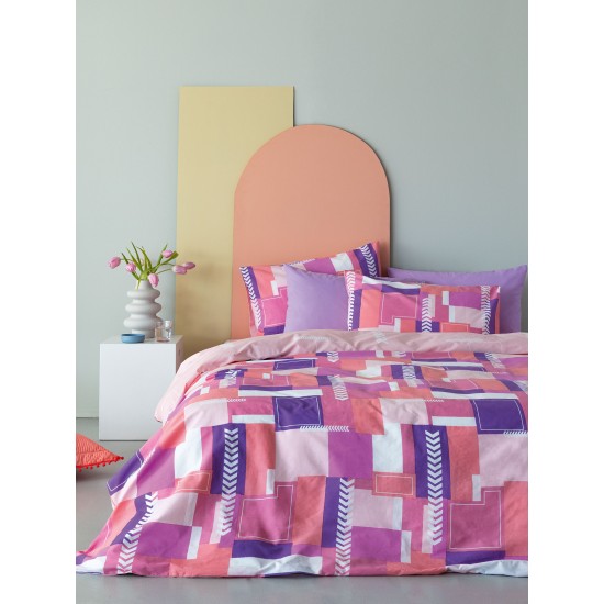ΣΕΤ ΜΟΝΑ ΣΕΝΤΟΝΙΑ FASHION LIFE 170X260 FL6189 ΜΕ ΛΑΣΤΙΧΟ
