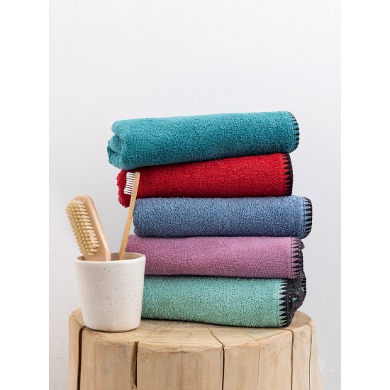 ΣΕΤ ΠΕΤΣΕΤΕΣ TOWELS COLLECTION BROOKLYN RED