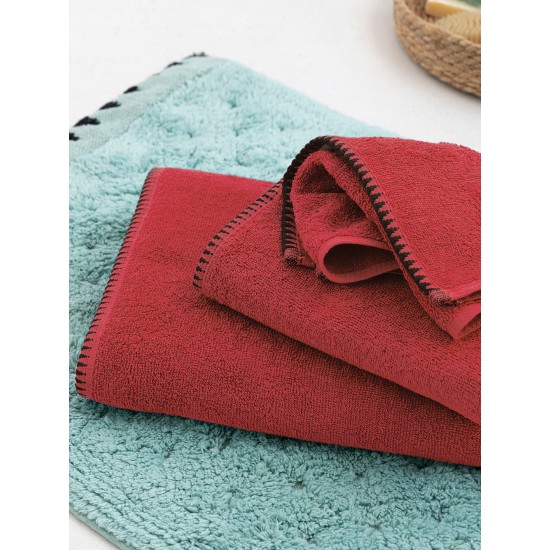ΣΕΤ ΠΕΤΣΕΤΕΣ TOWELS COLLECTION BROOKLYN RED