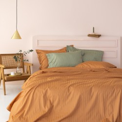 ΣΕΤ ΥΠΕΡΔΙΠΛΑ ΣΕΝΤΟΝΙΑ 240X270 SATEEN RIGA CARAMEL