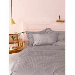 ΣΕΝΤΟΝΙ ΥΠΕΡΔΙΠΛΟ 240X270 SATEEN RIGA GREY