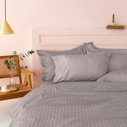 ΣΕΝΤΟΝΙ ΥΠΕΡΔΙΠΛΟ 240X270 SATEEN RIGA GREY