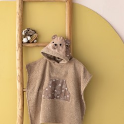 PONCHO KIDS BATH TEDDY