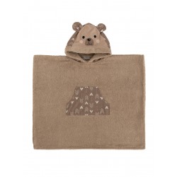 PONCHO KIDS BATH TEDDY
