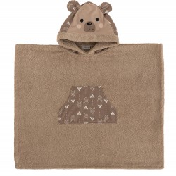 PONCHO KIDS BATH TEDDY