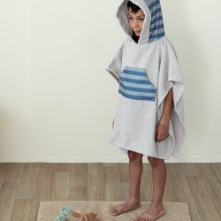 PONCHO KIDS BATH RACOON