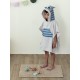 PONCHO KIDS BATH RACOON