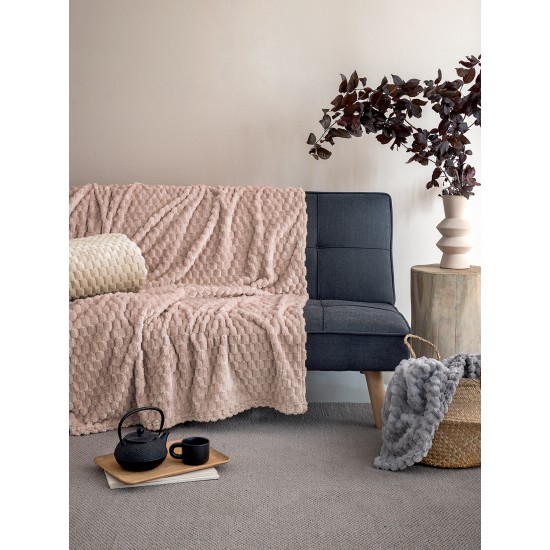 ΚΟΥΒΕΡΤΑ FLEECE 220X240 ASTER BEIGE