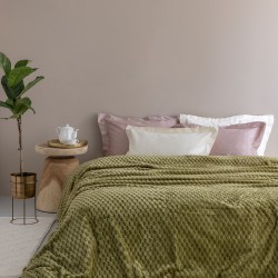 ΚΟΥΒΕΡΤΑ FLEECE 220X240 ASTER GREEN