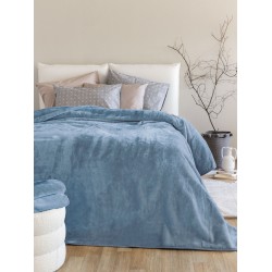 ΚΟΥΒΕΡΤΑ ΒΕΛΟΥΤΕ 160X220 DREAM VELOUR/3 DENIM