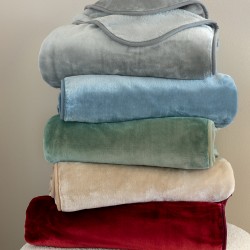 ΚΟΥΒΕΡΤΑ ΒΕΛΟΥΤΕ 220X240 DREAM VELOUR/3 DENIM