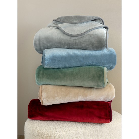 ΚΟΥΒΕΡΤΑ ΒΕΛΟΥΤΕ 220X240 DREAM VELOUR/3 SANDY