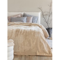 ΚΟΥΒΕΡΤΑ ΒΕΛΟΥΤΕ 220X240 DREAM VELOUR/3 SANDY