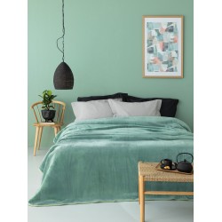 ΚΟΥΒΕΡΤΑ ΒΕΛΟΥΤΕ 220X240 DREAM VELOUR/3 GREEN