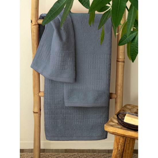 ΠΕΤΣΕΤΑ ΠΡΟΣΩΠΟΥ TOWELS COLLECTION 50X90 ROLL GREY