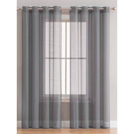 ΚΟΥΡΤΙΝΑ ΜΕ ΤΡΟΥΚΣ 140X260 BELE GREY