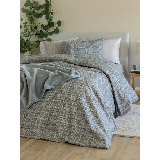 ΣΕΤ ΣΕΝΤΟΝΙΑ ΥΠΕΡΔΙΠΛΑ FLANNEL BEAUTY 240X265 FB0228 ΧΩΡΙΣ ΛΑΣΤΙΧΟ