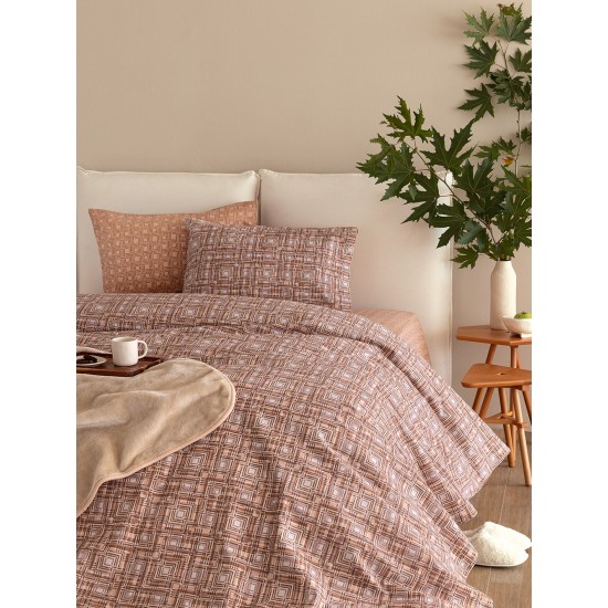 ΣΕΤ ΣΕΝΤΟΝΙΑ ΥΠΕΡΔΙΠΛΑ FLANNEL BEAUTY 240X265 FB0229 ΜΕ ΛΑΣΤΙΧΟ