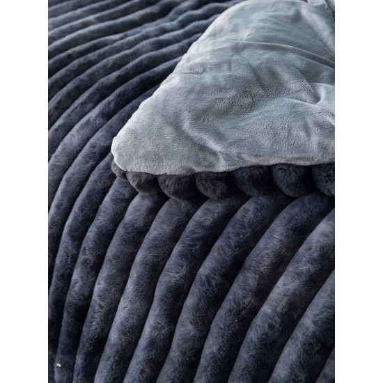 ΚΟΥΒΕΡΤΟΠΑΠΛΩΜΑ ΥΠΕΡΔΙΠΛΟ 220X240 TIDI/2 GREY