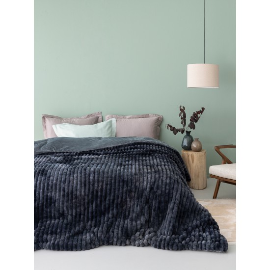 ΚΟΥΒΕΡΤΟΠΑΠΛΩΜΑ ΥΠΕΡΔΙΠΛΟ 220X240 TIDI/2 GREY