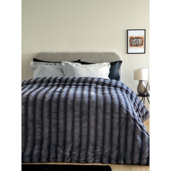 ΚΟΥΒΕΡΤΟΠΑΠΛΩΜΑ ΥΠΕΡΔΙΠΛΟ 230X250 CATE GREY