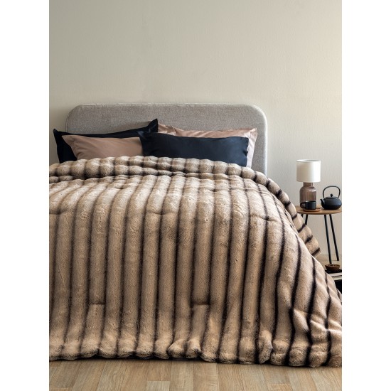 ΚΟΥΒΕΡΤΟΠΑΠΛΩΜΑ ΥΠΕΡΔΙΠΛΟ 230X250 CATE BEIGE