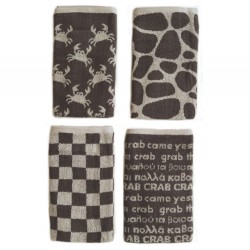 ΣΕΤ 4 ΠΕΤΣΕΤΕΣ ΚΟΥΖΙΝΑΣ KITCHEN TOWELS 40X60 JACK102
