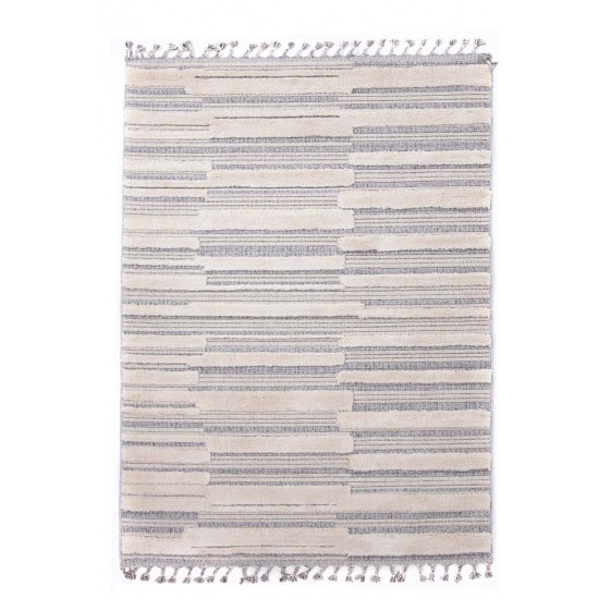 ΧΑΛΙ LA CASA 713A WHITE L.GRAY ROYAL CARPET - 200 X 250 CM