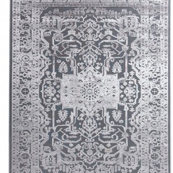 ΧΑΛΙ LOTUS SUMMER 2927 BLACK GREY ROYAL CARPET - 200 X 300 CM