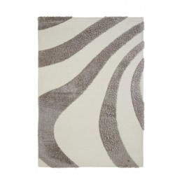 ΧΑΛΙ TOSCANA SHAGGY BRANCO WHITE SILVER ROYAL CARPET - 140 X 200 CM