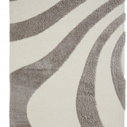 ΧΑΛΙ TOSCANA SHAGGY BRANCO WHITE SILVER ROYAL CARPET - 160 X 230 CM