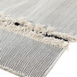 ΧΑΛΙ NATUREL 1026 BLACK COTTON ROYAL CARPET - 200 X 250 CM