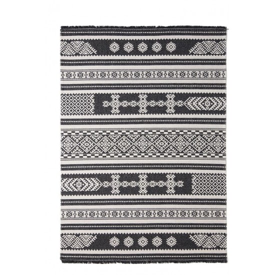 ΧΑΛΙ CASA COTTON BLACK 22095 ROYAL CARPET - 127 X 190 CM