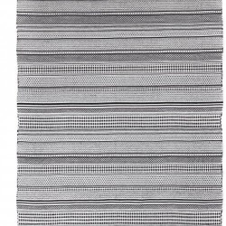 ΧΑΛΙ URBAN COTTON KILIM SAMAIRA BLACK WHITE ROYAL CARPET - 160 X 230 CM