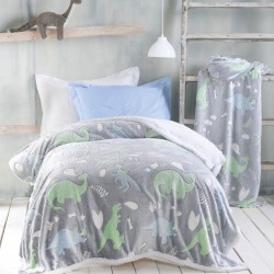 DINOLAND - ΚΟΥΒΕΡΤΑ ΠΑΙΔΙΚΗ LUMINUS (FLANNEL FLEECE)
