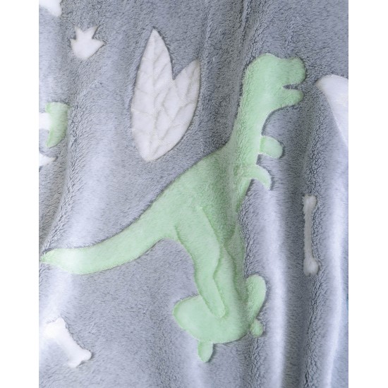 DINOLAND - ΚΟΥΒΕΡΤΑ ΚΟΥΝΙΑΣ LUMINUS (FLANNEL FLEECE)