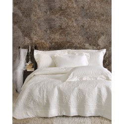 KRISPA  - ΣΕΤ ΚΟΥΒΕΡΛΙ ΛΕΥΚΟ ΣΕΤ 3 ΤΕΜΑΧΙΑ (1 235X250, 2 50X70)