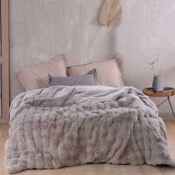 LUXE ΓΚΡΙ - ΚΟΥΒΕΡΤΟΠΑΠΛΩΜΑ ΥΠΕΡΔΙΠΛΟ (220Χ240)