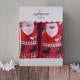 CHRISTMAS TERRY GIFT SET (1 ΑΓΙΟΣ ΒΑΣΙΛΗΣ) ΠΡΟΣΩΠΟΥ (50X90) ΛΕΥΚΟ