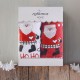 CHRISTMAS TERRY GIFT SET (1 ΑΓΙΟΣ ΒΑΣΙΛΗΣ) ΠΡΟΣΩΠΟΥ (50X90) ΛΕΥΚΟ