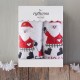 CHRISTMAS TERRY GIFT SET (1 ΑΓΙΟΣ ΒΑΣΙΛΗΣ) ΠΡΟΣΩΠΟΥ (50X90) ΛΕΥΚΟ