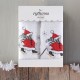 CHRISTMAS TERRY GIFT SET (4 ΧΙΟΝΑΝΘΡΩΠΟΣ) ΠΡΟΣΩΠΟΥ (50X90) ΚΟΚΚΙΝΟ